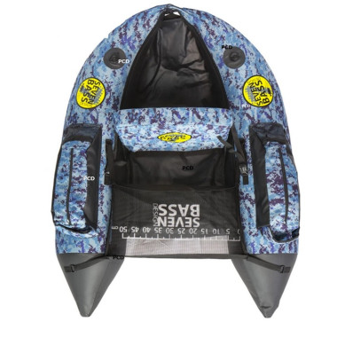 Float Tube Seven Bass Def Camo Bleu