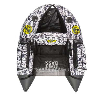 Pack Float Tube Seven Bass Def Camo Blanc + Pompe + Palmes