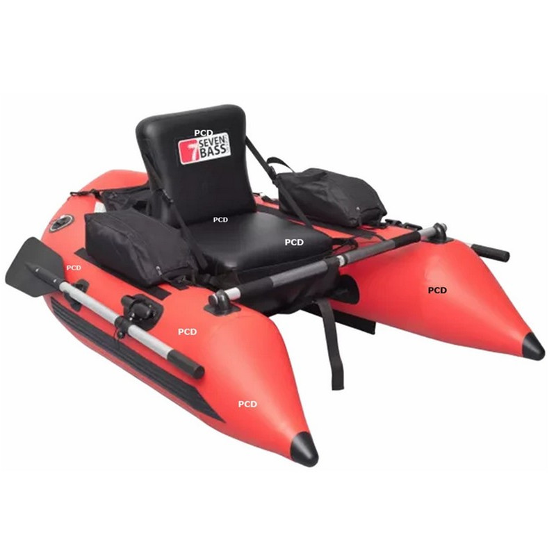 Float Tube Seven Bass Cobra 170 Rouge