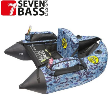 Float Tube Seven Bass Def Camo Bleu