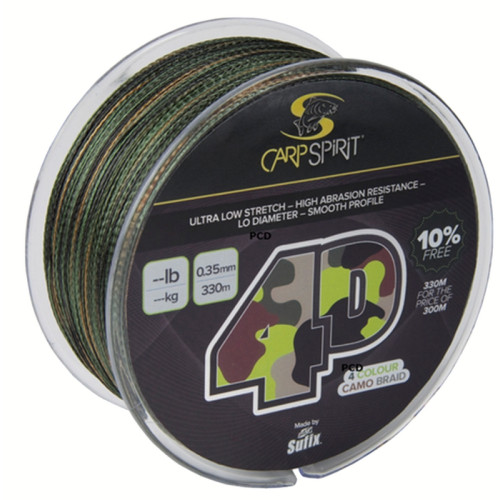 Tresse Carp Spirit 4d Camo Braid 1000m