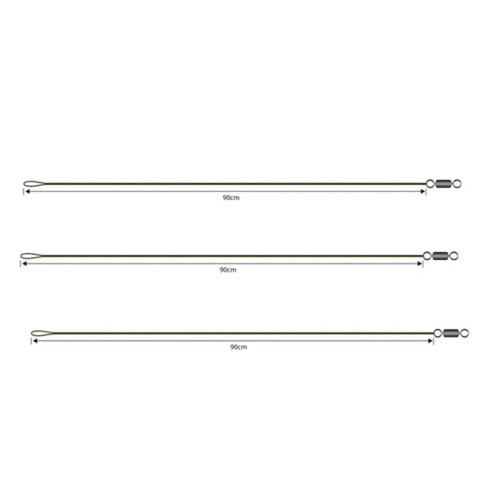 Montage Carp Spirit Gravity Ready Leader Loop To Swivel Par 3