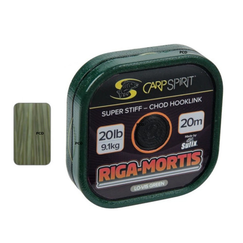 Bas De Ligne Carp Spirit Riga Mortis 20M LO-VIS Green