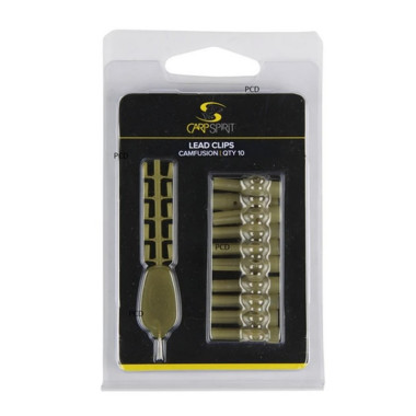 Clips Plombs Plastiques Carp Spirit Lead Clips Par 10