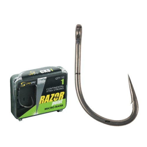 Hameçons Carp Spirit Razor Point Continental Xtra Strong Par 10