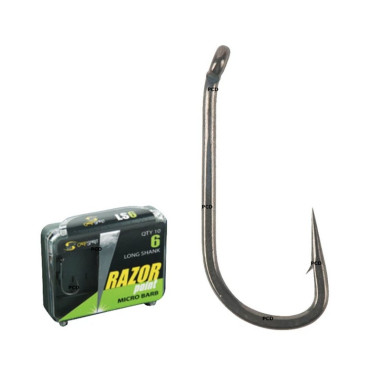 Hameçons Carp Spirit Razor Point Long Shank Par 10