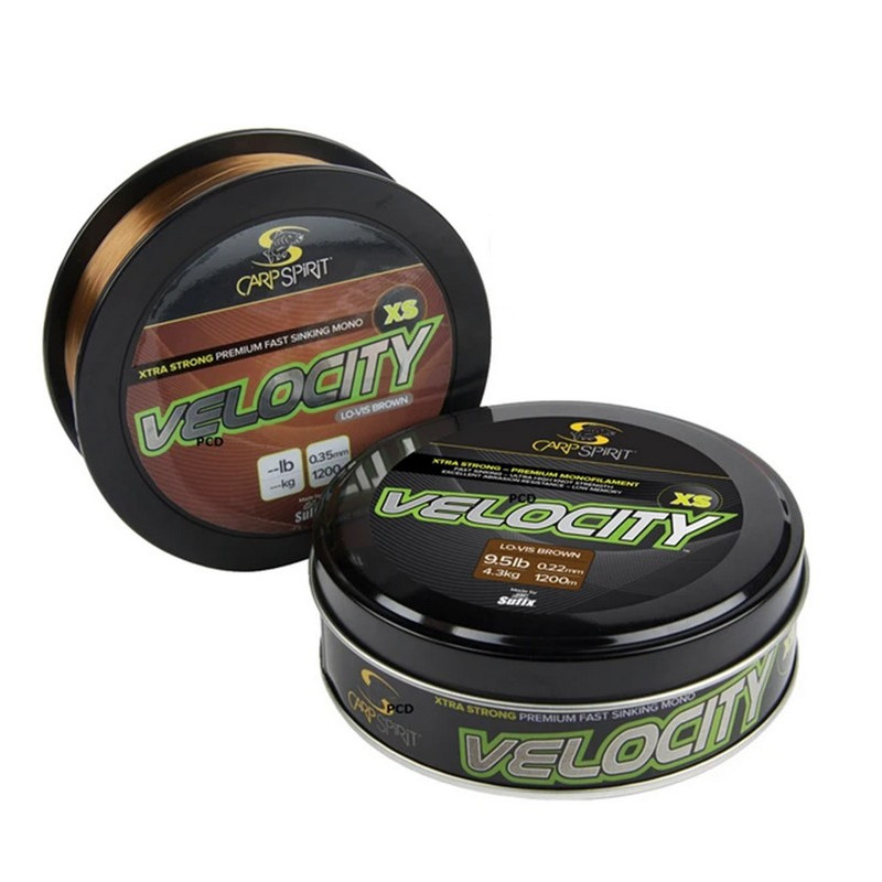 Nylon Carp Spirit Velocity XS LO-VIS Brown 1200M