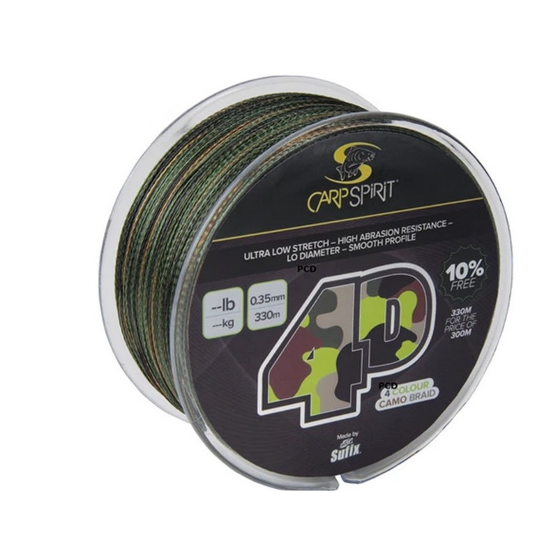 Tresse Carp Spirit 4D Camo Braid 300M