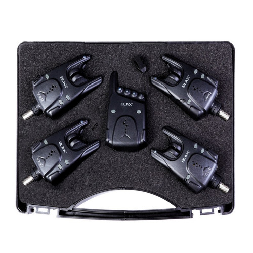 Coffret 4 Détecteurs Blax VX-R Bleus + Centrale VX-R Receiver Carp Spirit