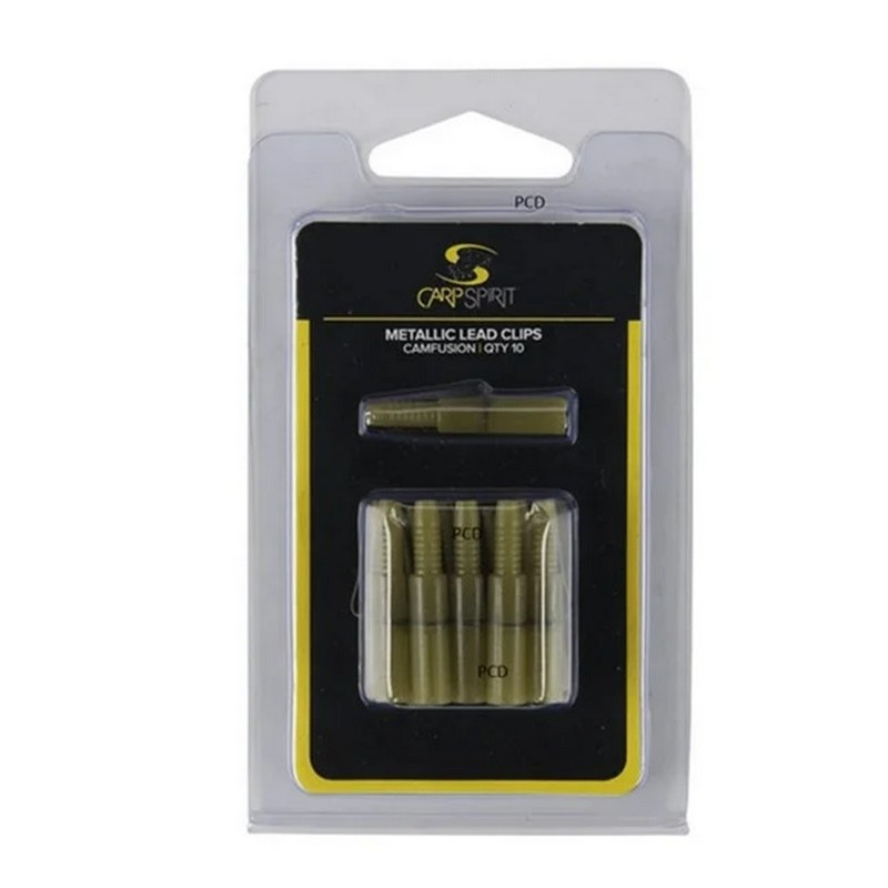 Clips Plomb Métallique Carp Spirit Métallic Lead Clips Par 10