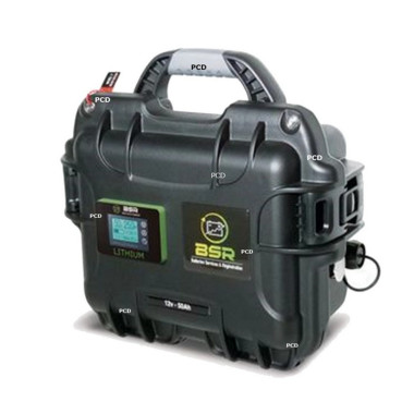 Batterie Valise Lithium Prestige BSR Life Po4 12v 50amp + 1 Sondeur 20amp