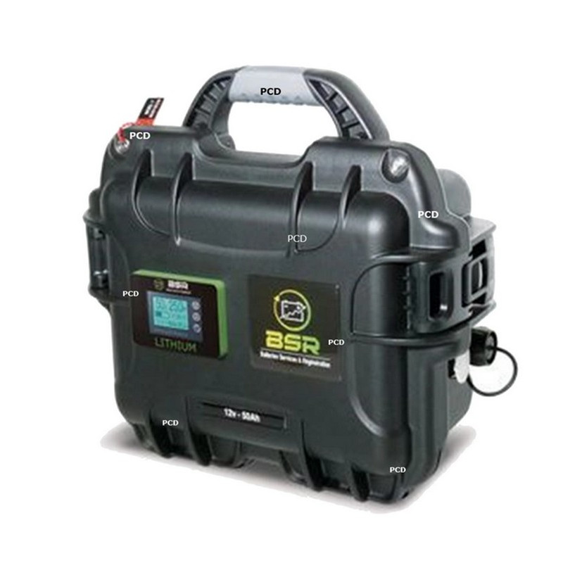 Batterie Valise Lithium Prestige BSR Life Po4 12v 50amp + 1 Sondeur 20amp
