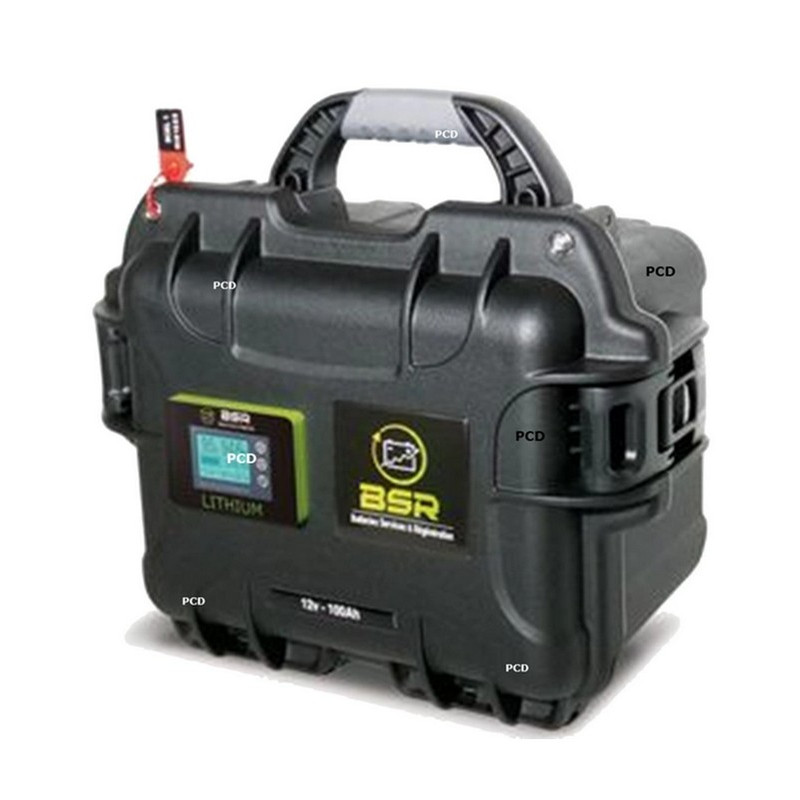 Batterie Valise Lithium Prestige BSR Life Po4 12V 100Amp + 1 Sondeur 20Amp