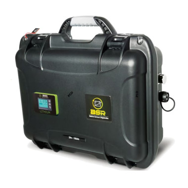 Batterie Valise Lithium Prestige BSR Life Po4 Gen 2 24V 100Amp + 1 Sortie Sondeur 20Amp + Chargeur