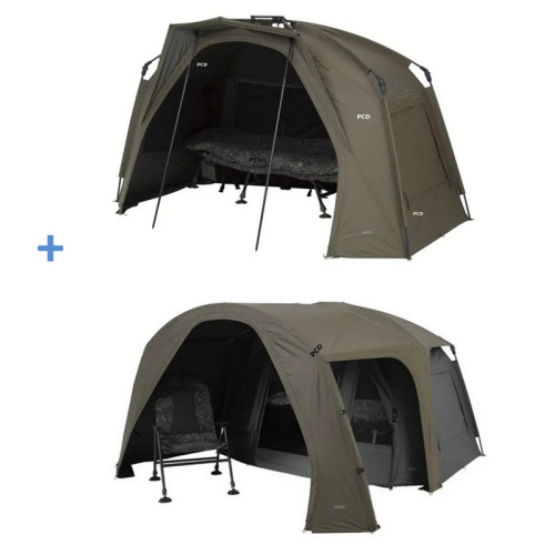 Pack Brolly Trakker Tempest RS Brolly + Social Cap Tempest Rs Brolly