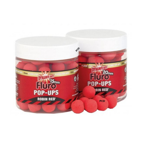 Bouillettes Flottantes Dynamite Baits 115G Robin Red Fluro Pop-Ups