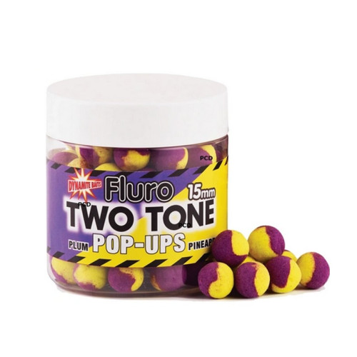 Bouillettes Flottantes Dynamite Baits Fluoro Two Tone Plum & Pineapple 15MM 120G