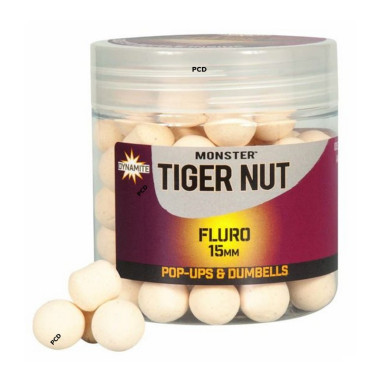 Bouillettes Flottantes White Fluro Dynamite Baits 10MM Monster Tiger Nut Pop-Ups