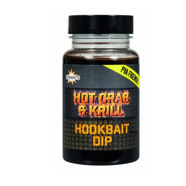 Trempage Dynamite Baits Hot Crab & Krill Concentrate Dip 100ML