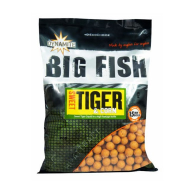 Bouillettes Dynamite Baits Big Fish Sweet Tiger & Corn Boilies 1Kg800