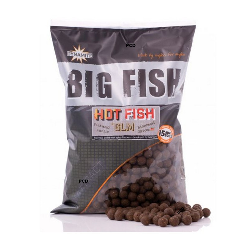 Bouillettes Dynamite Baits Big Fish Hot Fish & GLM Boilies 1KG800