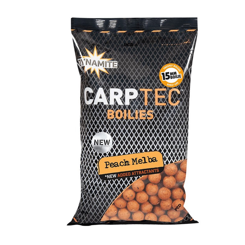 Bouillettes Dynamite Baits Carptec Peach Melba 1KG800