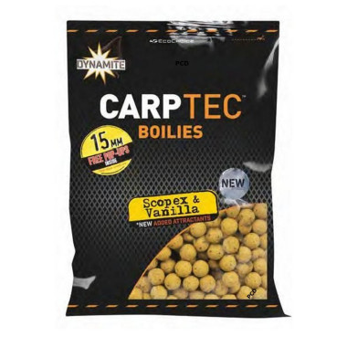Bouillettes Dynamite Baits Carptec Scopex & Vanilla 900G