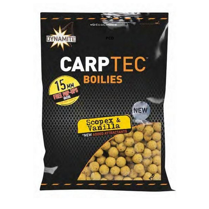 Bouillettes Dynamite Baits Carptec Scopex & Vanilla 900G