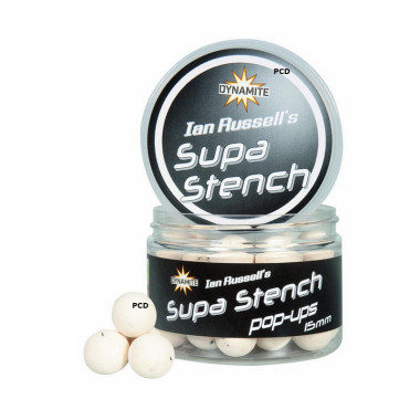 Bouillettes Flottantes Dynamite Baits 100G 15MM Ian Russell's Supa Stench Pop-Ups