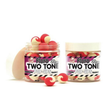 Bouillettes Flottantes Dynamite Baits Fluoro Two Tone Strawberry & Coconut 15MM 120G