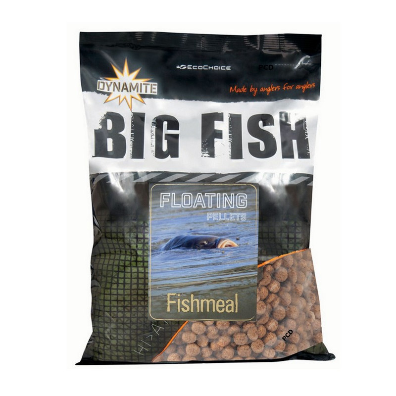 Pellets Flottants Dynamite Baits Big Fish Natural Fishmeal Floating Pellets 11MM 1KG100
