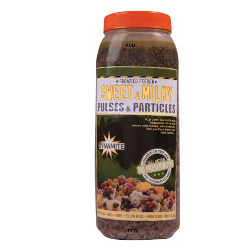 Graines Préparées Dynamite Baits Frenzied Pulses & Particles Milky Pulses 2.5L