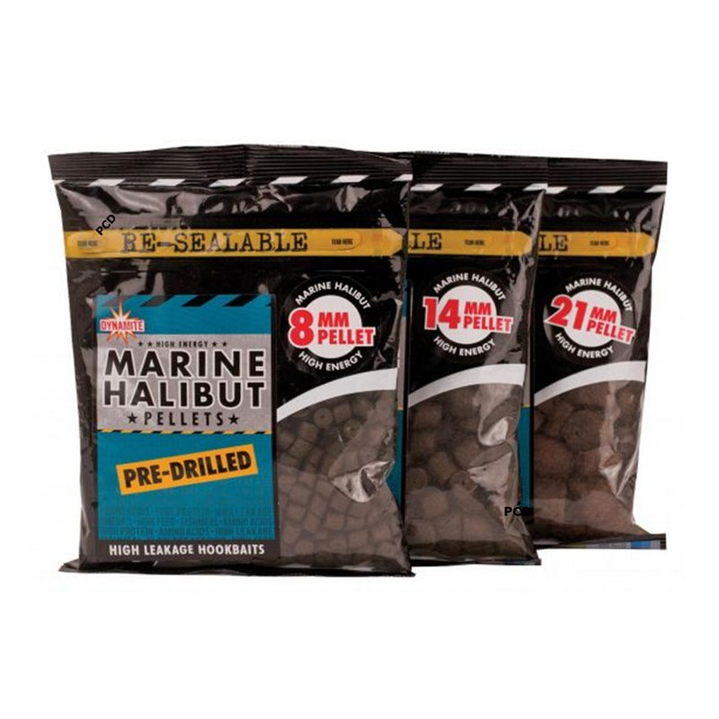 Pellets Dynamite Baits 350G Pre-Drilled Marine Halibut